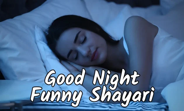 good night funny shayari